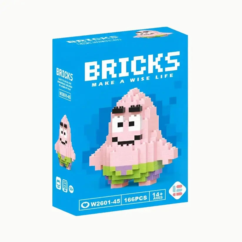 Köp Patrik Stjärna byggkloss-figur (Känd från Svampbob)