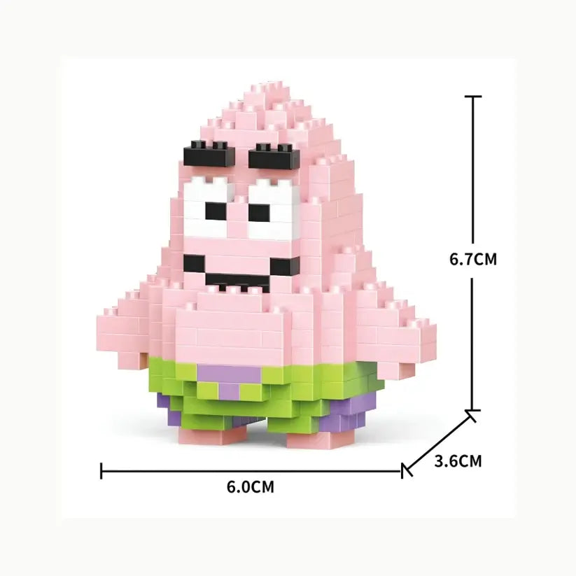 Köp Patrik Stjärna byggkloss-figur (Känd från Svampbob)