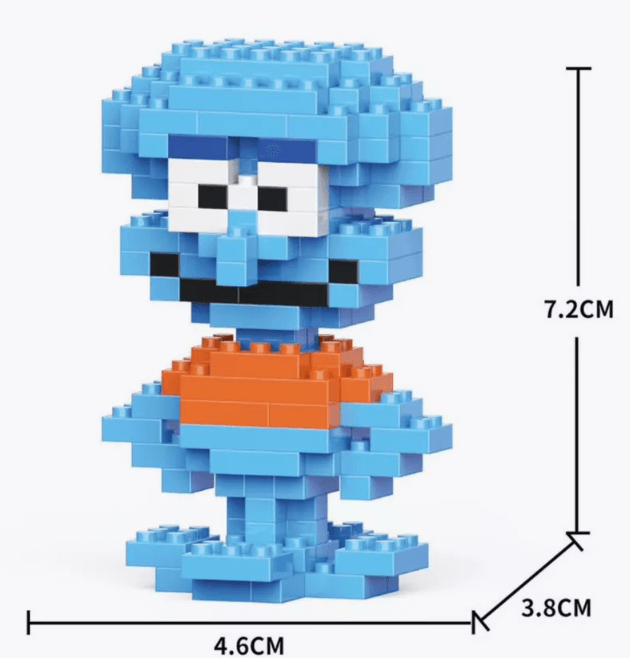 Bläckvard byggkloss-figur från Svamp Bob Fyrkant | BlockMates