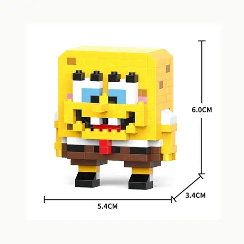 SvampBob Fyrkant byggkloss-figur